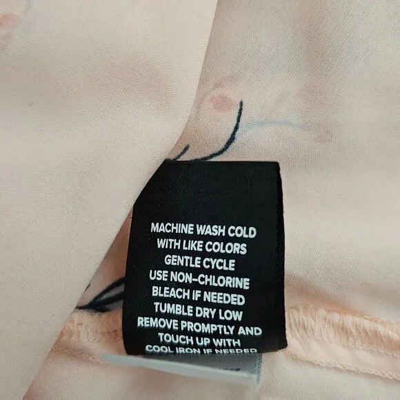 Torrid Women's Babydoll Halter Floral Flowy Swing Tank Top Pink - Picture 8 of 8